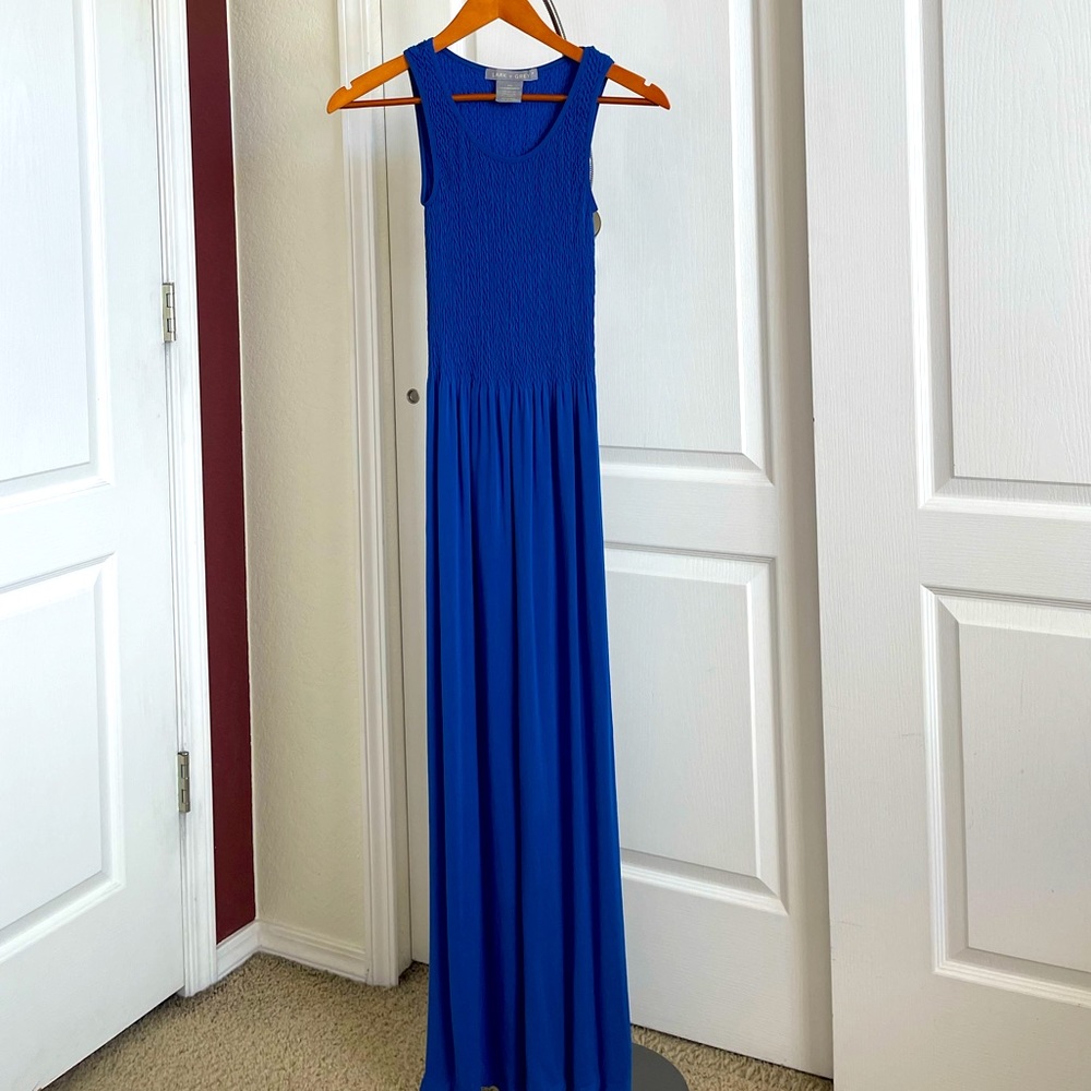 Lark + Grey Royal Blue Maxi Dress